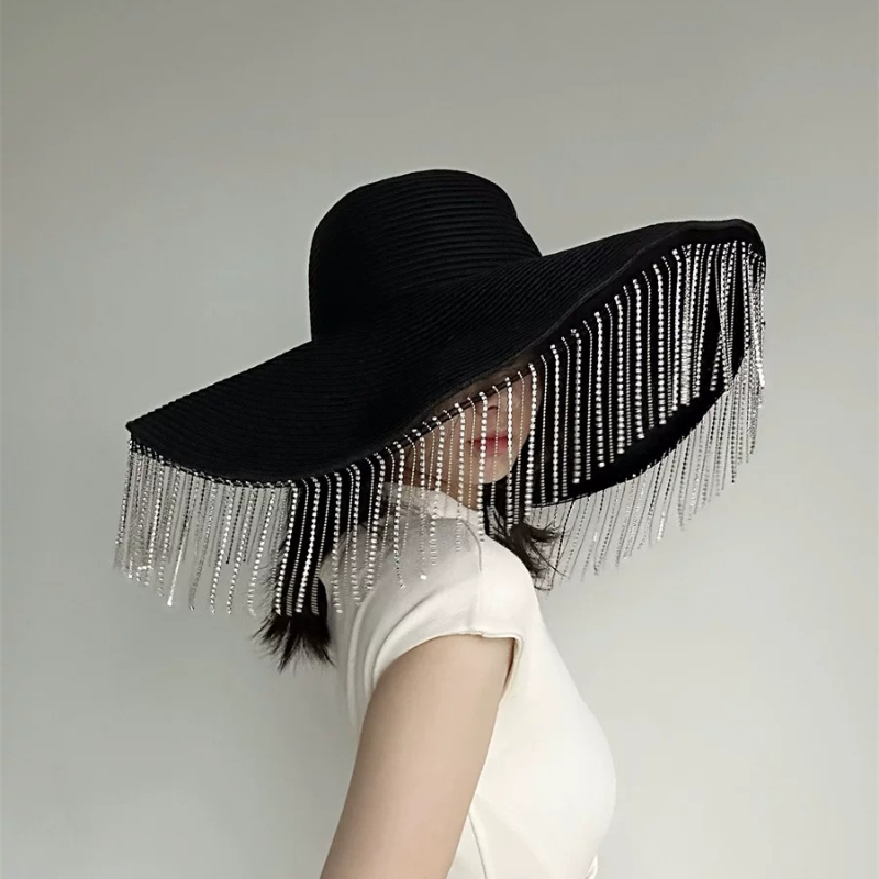 Rhinestone Tassel Oversized Br - Women Fashion Photoshoot ulasan dan harga