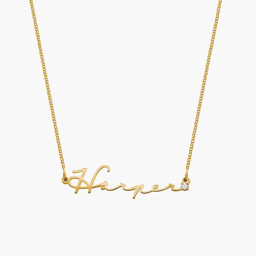 NAME NECKLACE WITH DIAMOND - G - Women Fashion Names ulasan dan harga
