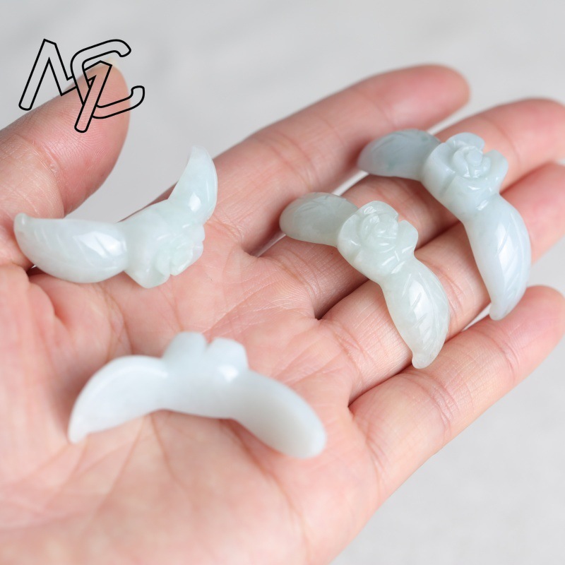 2PC Natural White Jadeite Jade - Women'S Fashion Jewellery ulasan dan harga