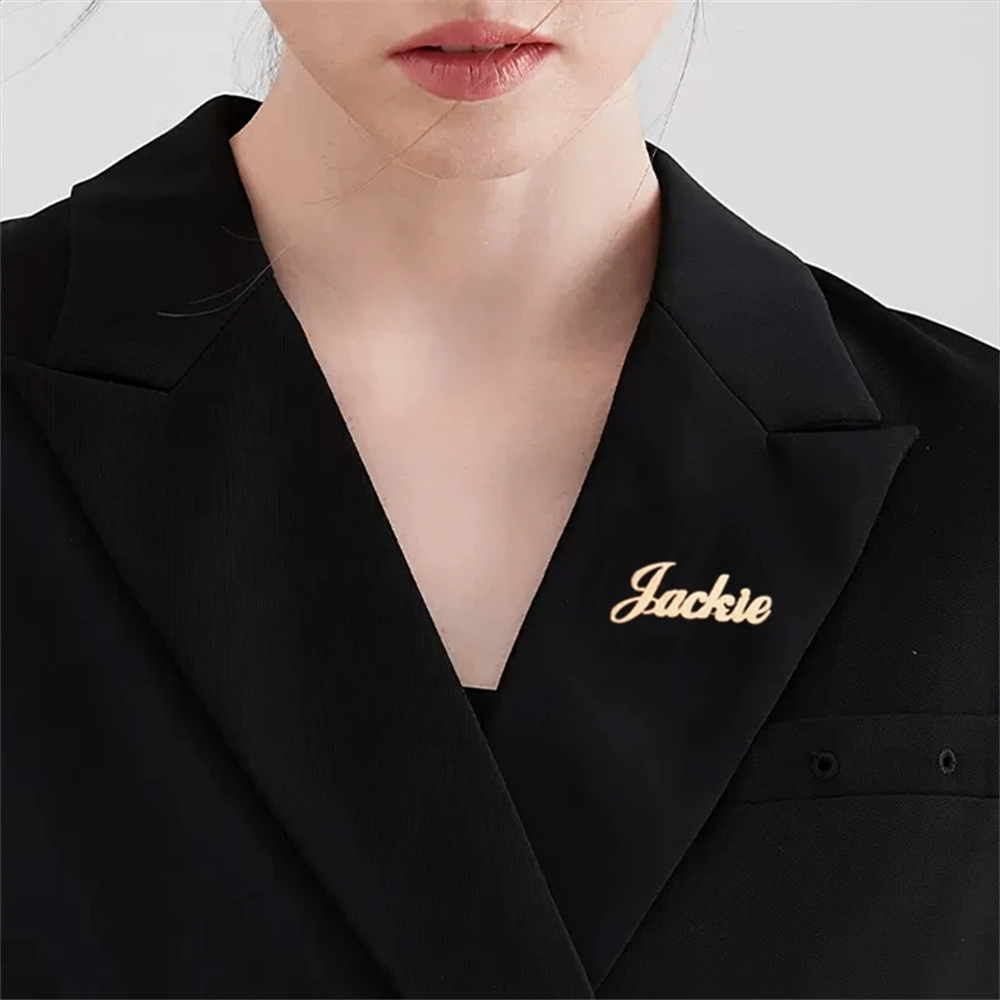 Custom Name Brooch Personalize - Women Fashion Dress Names ulasan dan harga