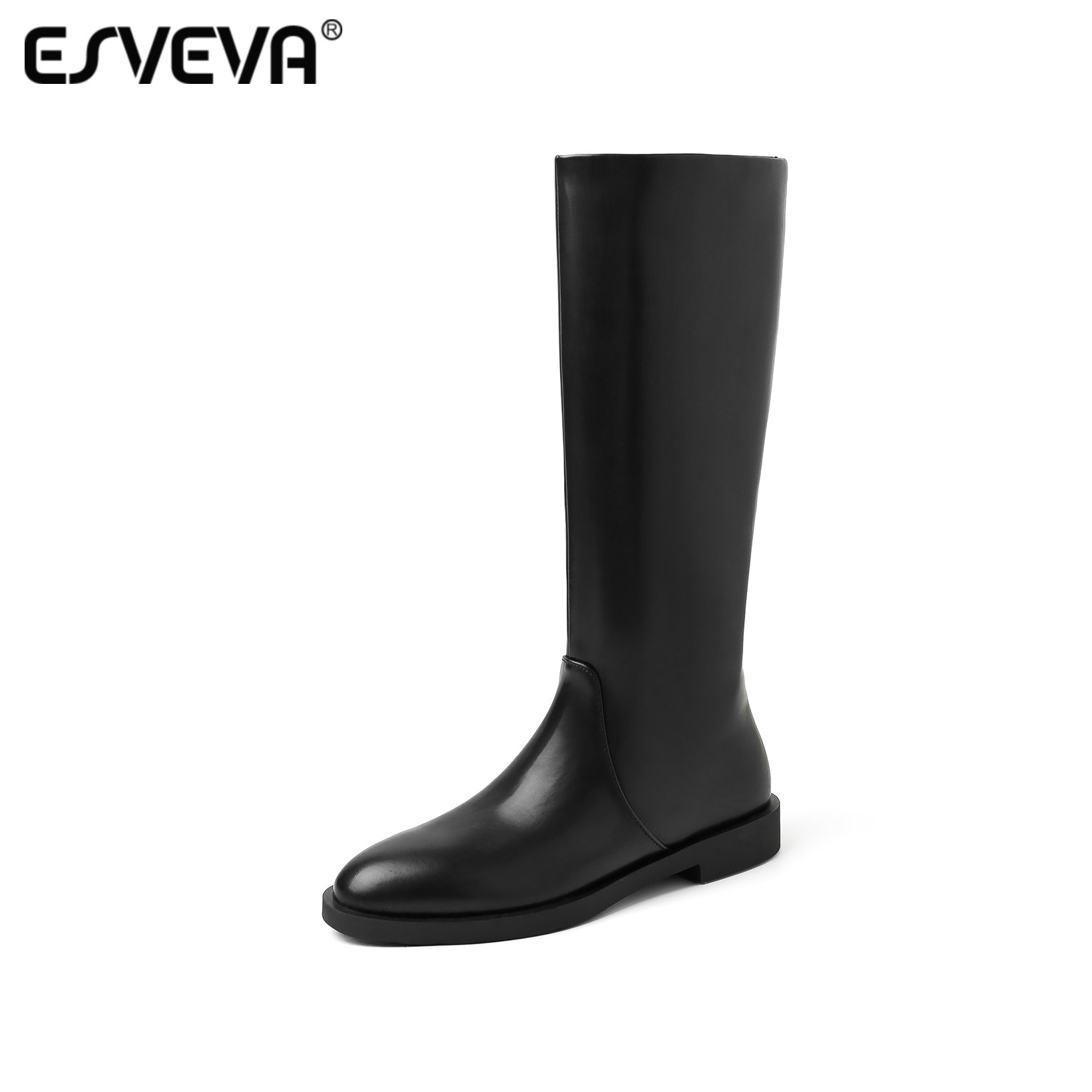 ESVEVA 2027 Fashion Women Knee - Women'S Fashion Knee High Boots ulasan dan harga