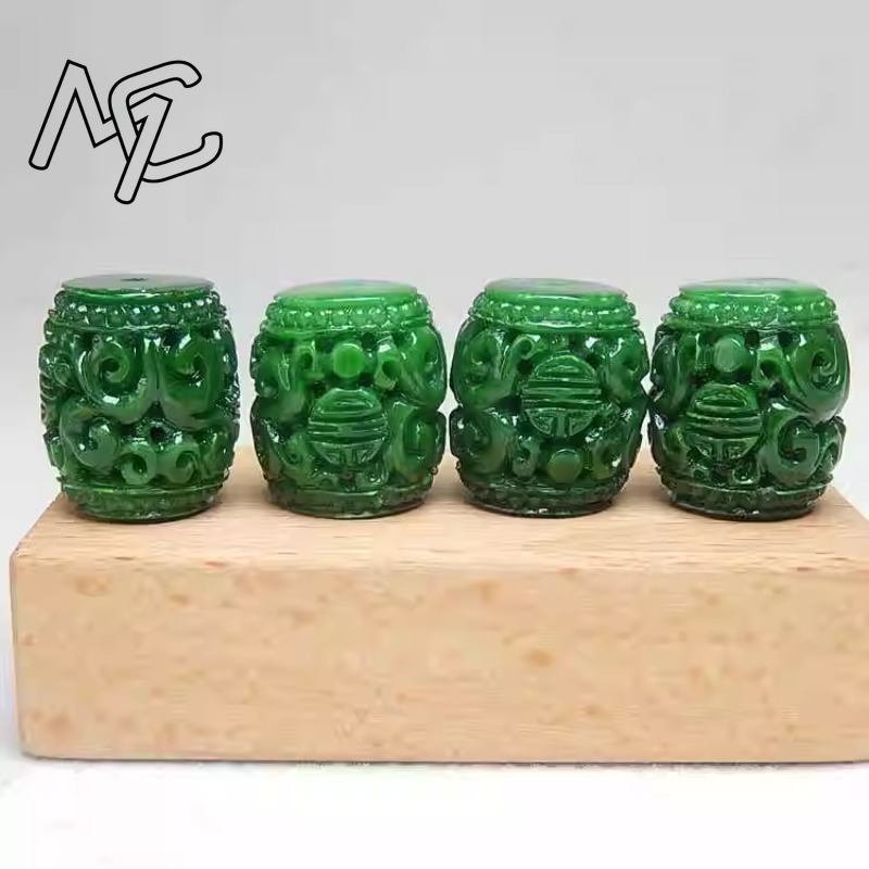 5pc Natural Green Jade Carving - Women'S Fashion Jewellery ulasan dan harga