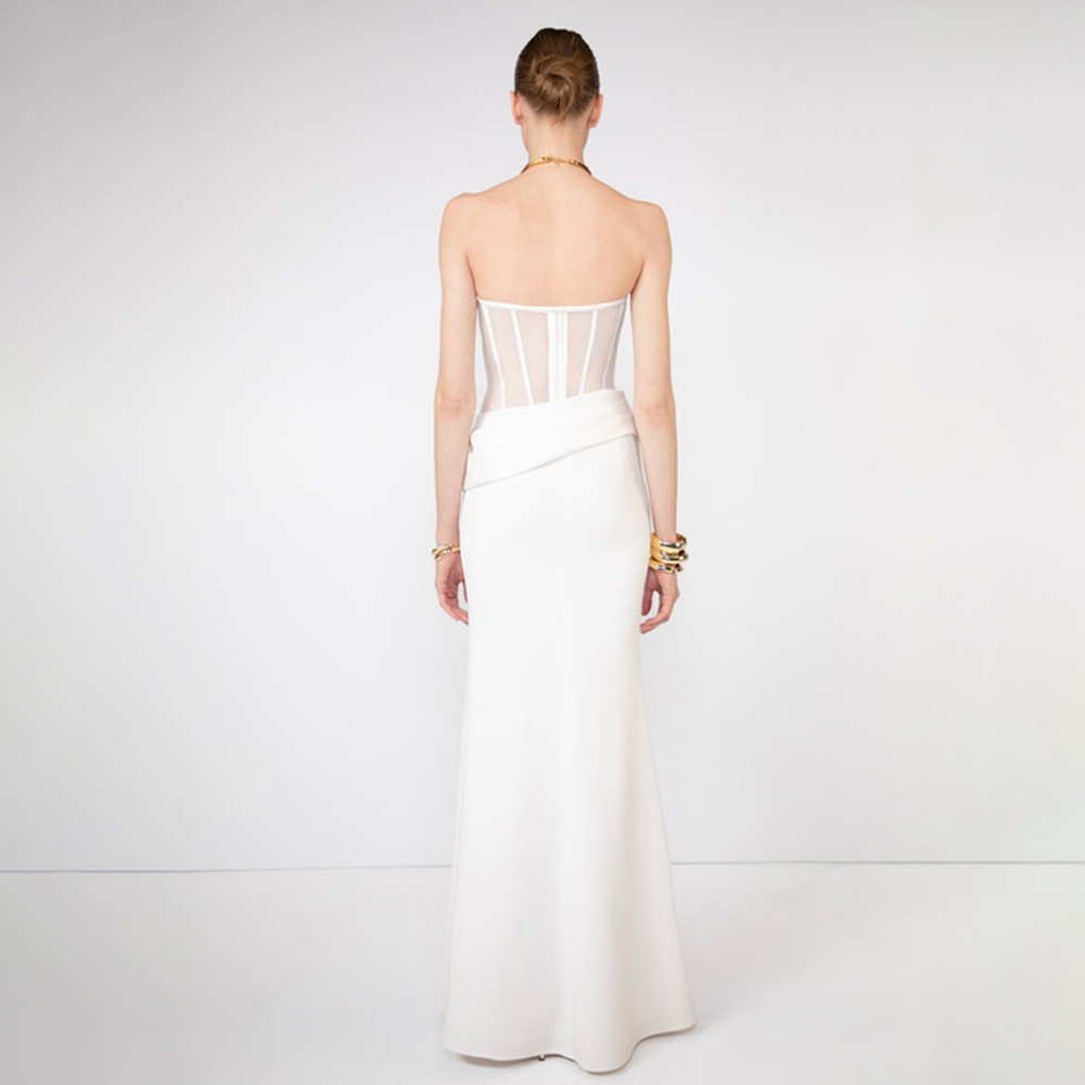 Sexy See-through Fishbone Even - Women Fashion Dress Names ulasan dan harga