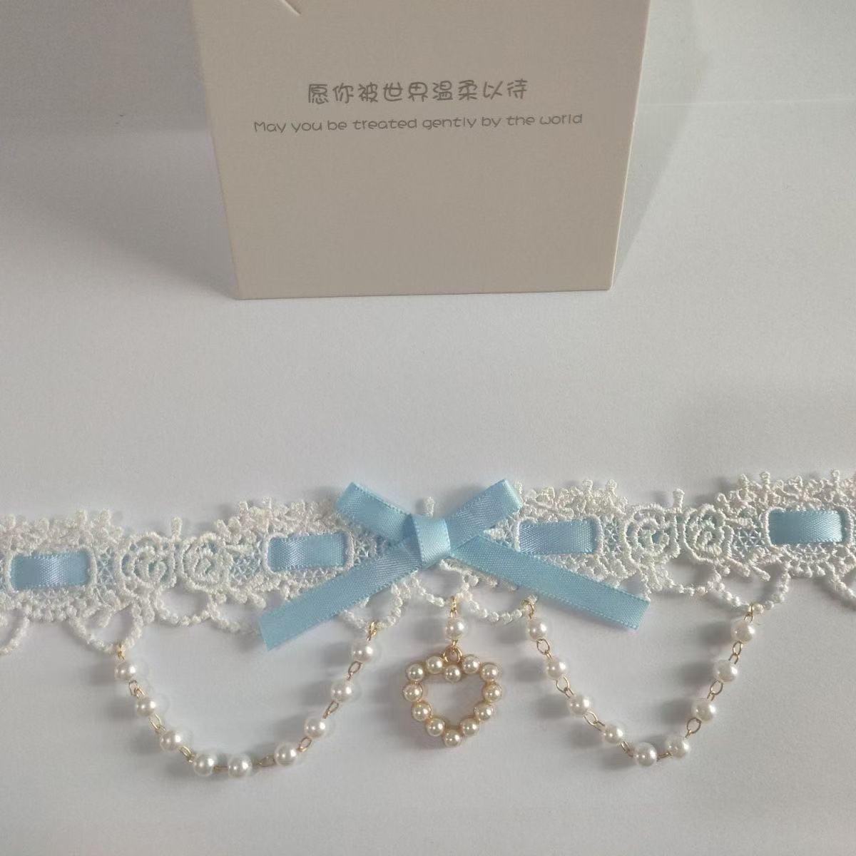 Sweet Lolita Pearl Lace Neckla - Women Fashion Photoshoot ulasan dan harga