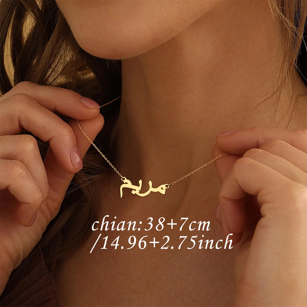 Customized Arabic Name Necklac - Women Fashion Names ulasan dan harga