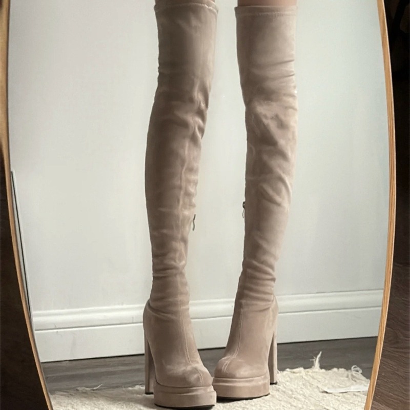 Nightclub Fashion Woman Thigh  - Women'S Fashion Knee High Boots ulasan dan harga