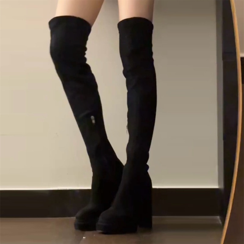 Nightclub Fashion Woman Thigh  - Women'S Fashion Knee High Boots ulasan dan harga