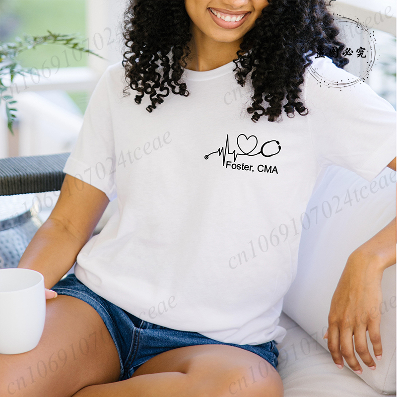 Custom Name Nurse Shirt Stetho - Women Fashion Names ulasan dan harga