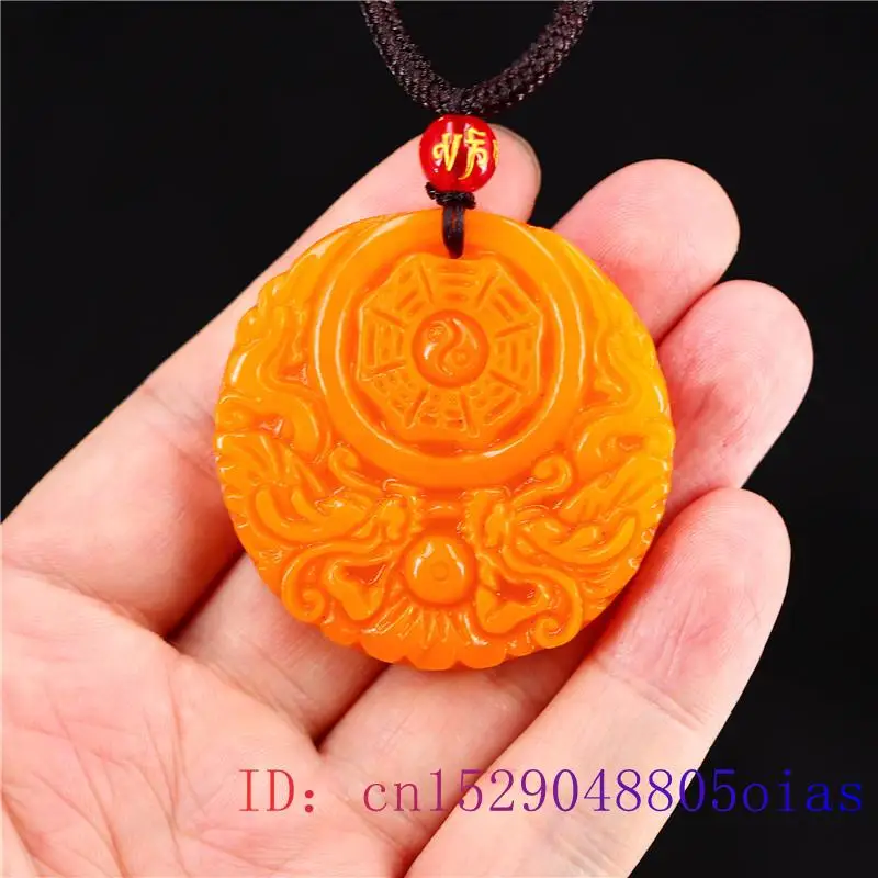 Yellow Jade Dragon Pendant Gif - Women'S Fashion Jewellery ulasan dan harga