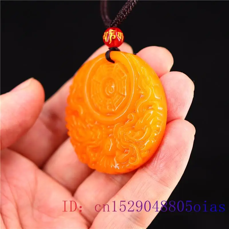 Yellow Jade Dragon Pendant Gif - Women'S Fashion Jewellery ulasan dan harga