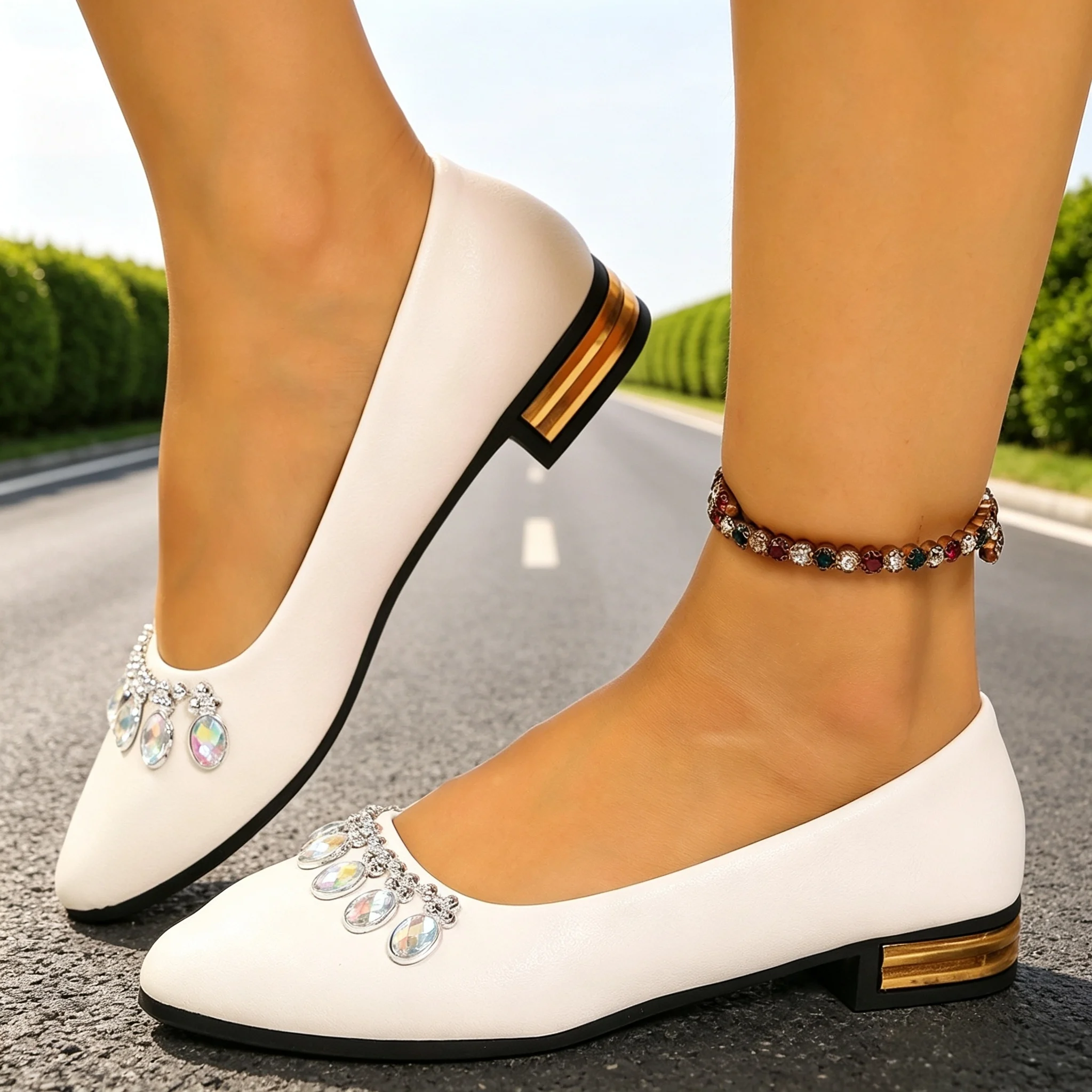 Women Flats Pointed Toe Ballet - Women'S Fashion Shoes ulasan dan harga