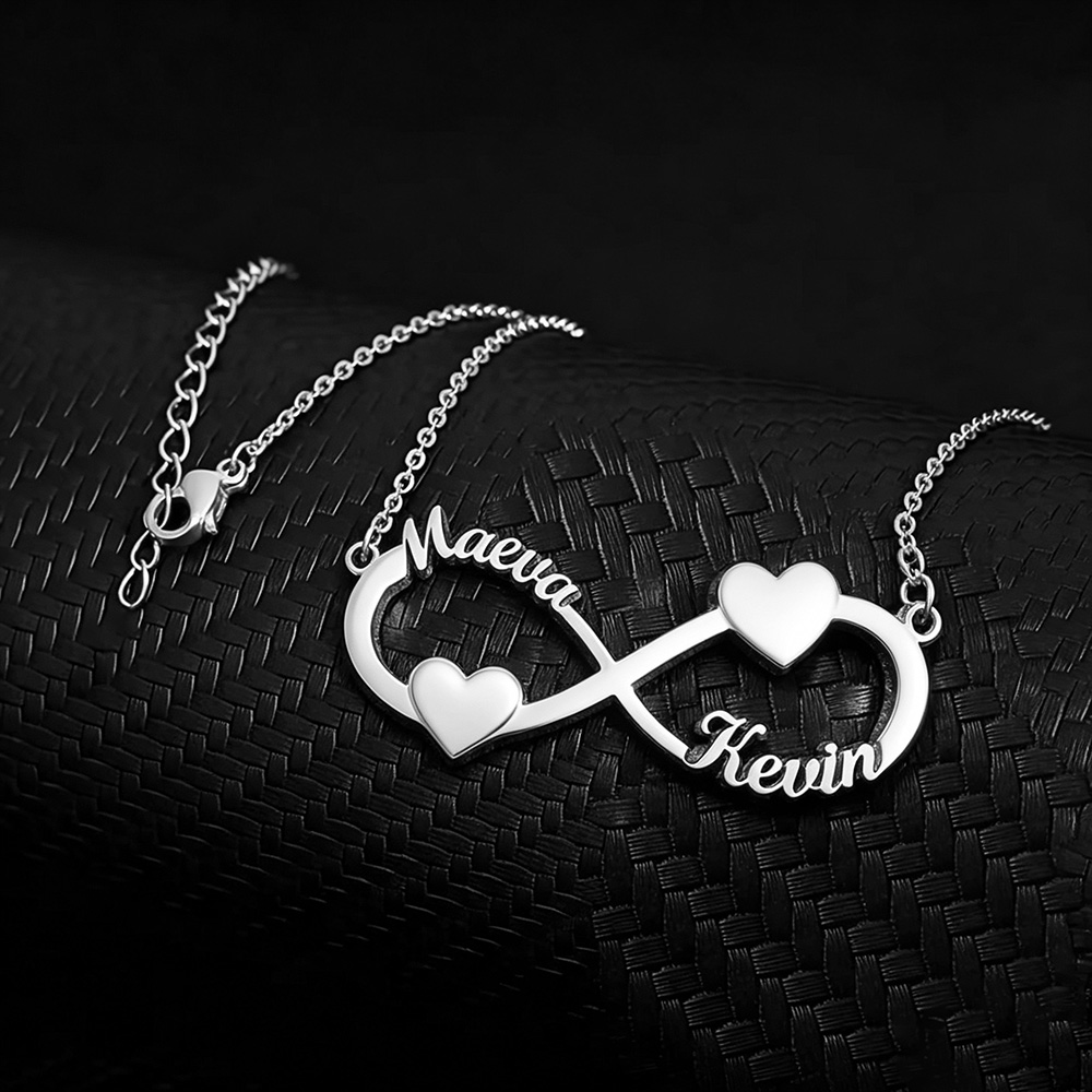 Custom Name Necklace Infinity  - Women Fashion Names ulasan dan harga