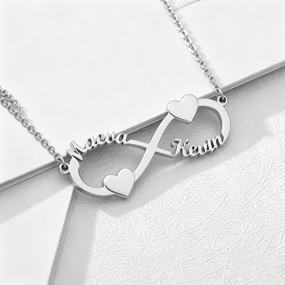 Custom Name Necklace Infinity  - Women Fashion Names ulasan dan harga