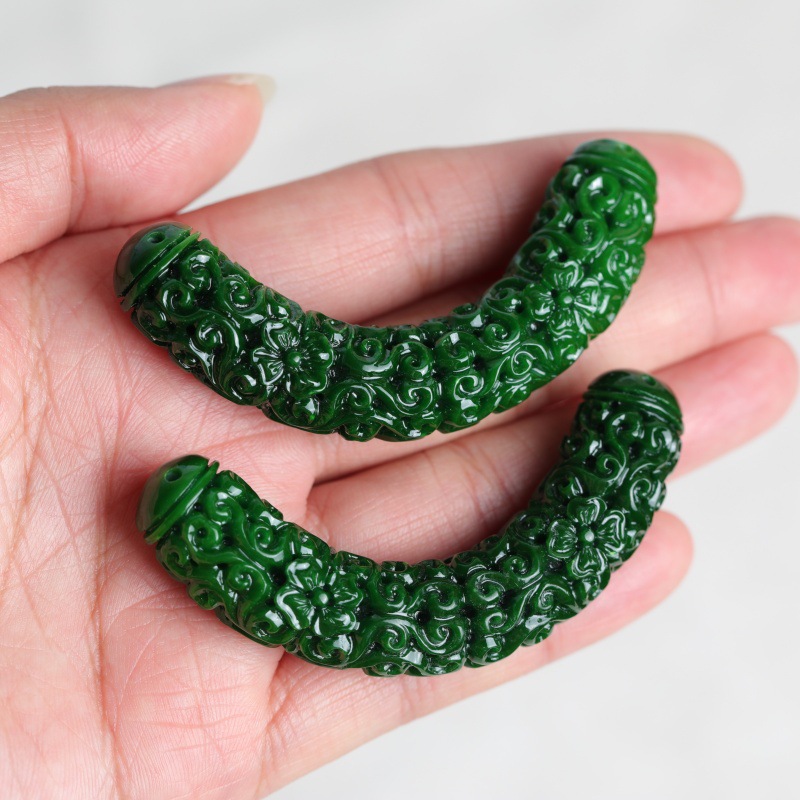 1pc Natural A Green Jade Drago - Women'S Fashion Jewellery ulasan dan harga
