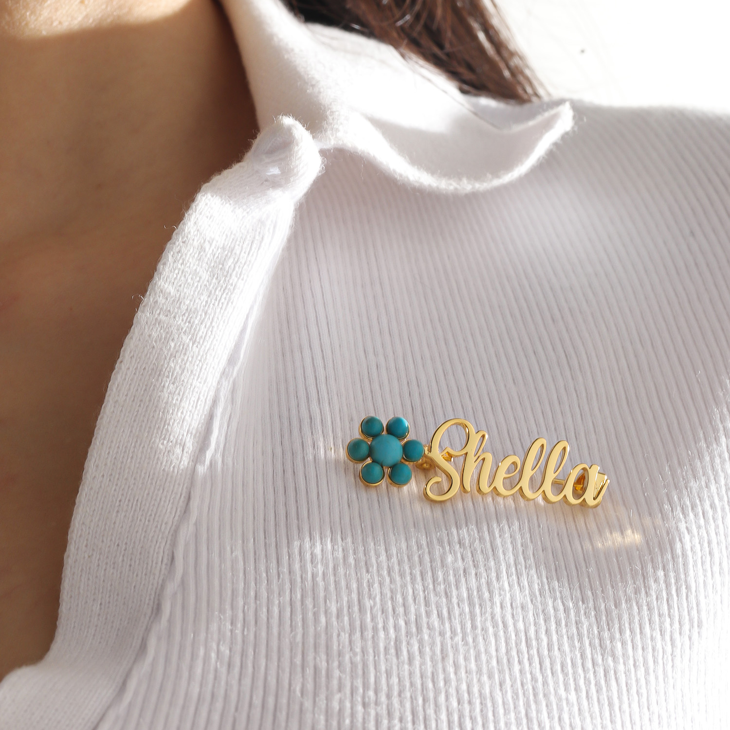 Custom Name Brooch Pin Persona - Women Fashion Dress Names ulasan dan harga