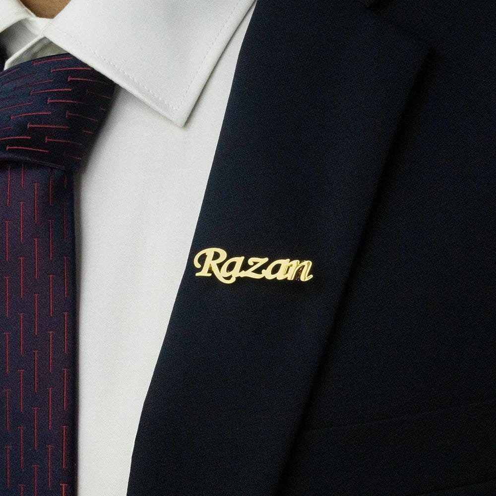Personalized Name Brooch Monog - Women Fashion Dress Names ulasan dan harga