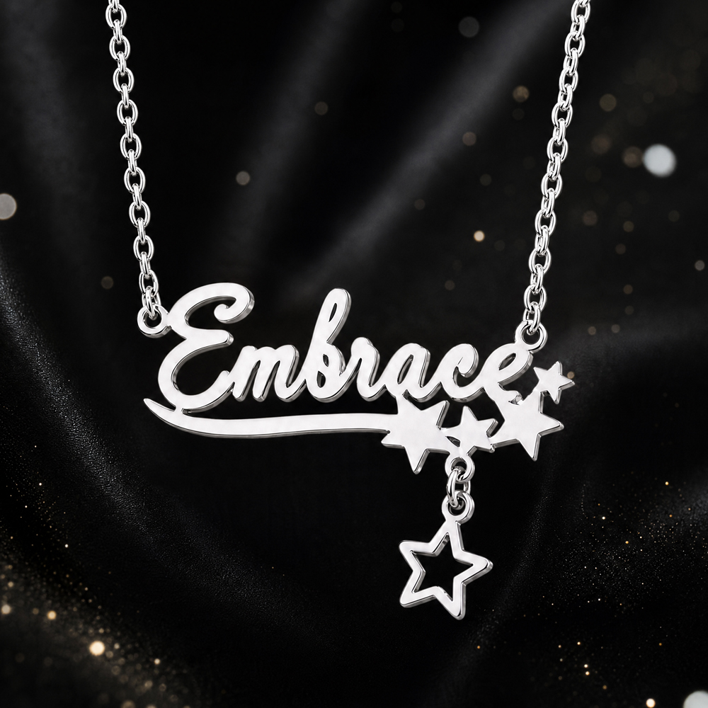 Custom Butterfly Name Necklace - Women Fashion Names ulasan dan harga